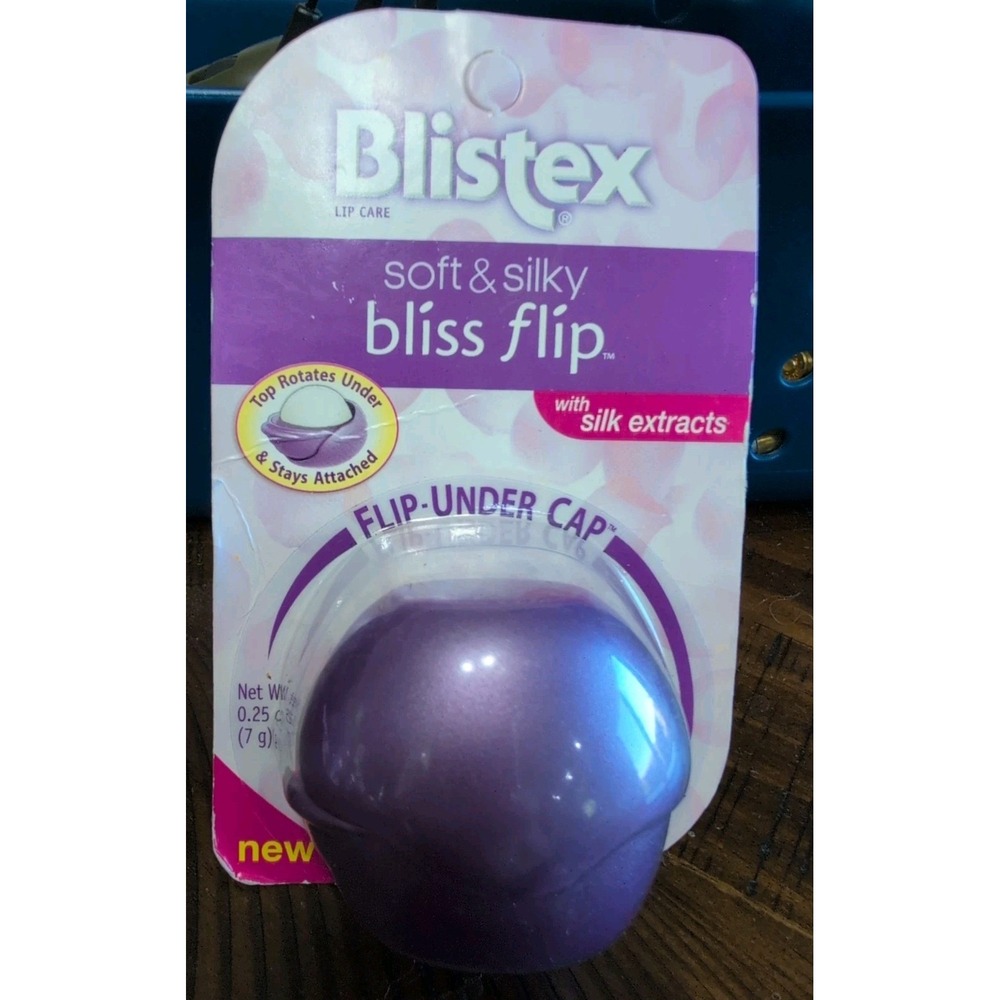 Blistex Bliss Flip Soft & Silky w/Silk Extracts Lip Care Lip Balm New Unopened
